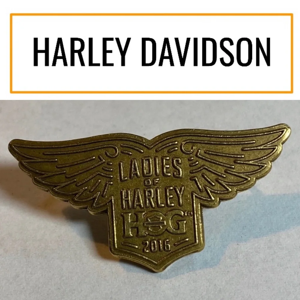 2016 Harley Davidson Ladies Of Harley HOG LOH Brass Eagle Wings Collectible Pin